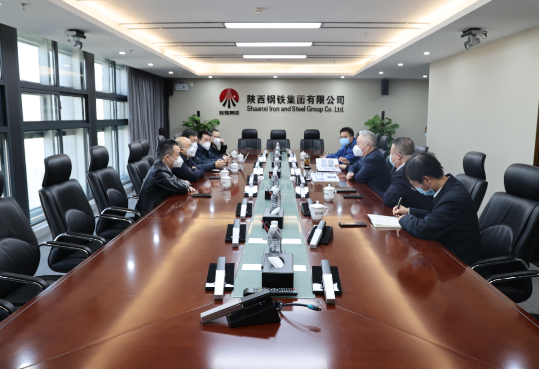 億杰控股集團(tuán)董事長(zhǎng)陳高志一行到陜鋼集團(tuán)座談交流